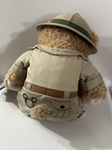 Disney Duffy Bear Hidden Mickey Safari Outfit 14" Plush Park Ranger Teddy W Tag - Thumbnail 3