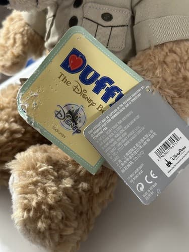 Disney Duffy Bear Hidden Mickey Safari Outfit 14" Plush Park Ranger Teddy W Tag - Thumbnail 9