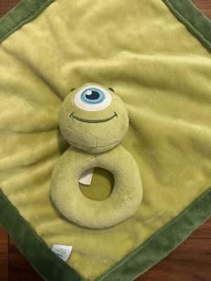 Disney Baby Monsters Inc Mike Sully Lovey Security Blanket Plush Stuffy Plushie - Thumbnail 6