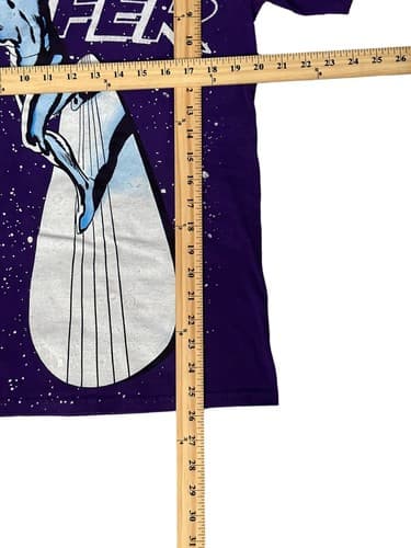 Silver Surfer Marvel Large T-Shirt Vintage Mad Engine Buscema Art Rare AOP - Thumbnail 8