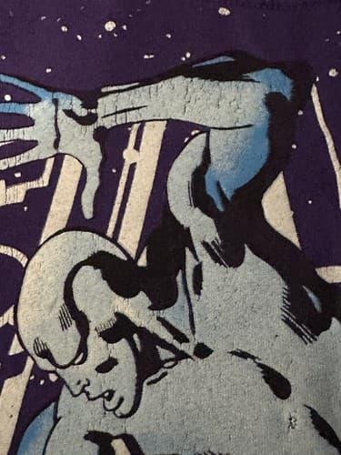 Silver Surfer Marvel Large T-Shirt Vintage Mad Engine Buscema Art Rare AOP - Thumbnail 4
