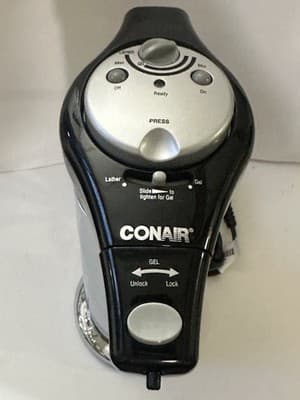 CONAIR Gel & Lather Heating System HGL11 chrome Gel Nozzle Only Never Used - Thumbnail 2