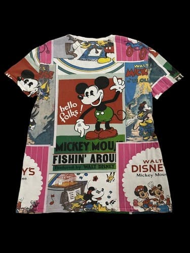 Zara x Disney S Small Mickey Mouse Retro Short Sleeve T Shirt Cartoon MiniDress - Thumbnail 3