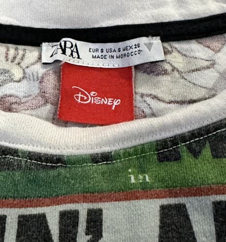 Zara x Disney S Small Mickey Mouse Retro Short Sleeve T Shirt Cartoon MiniDress - Thumbnail 4