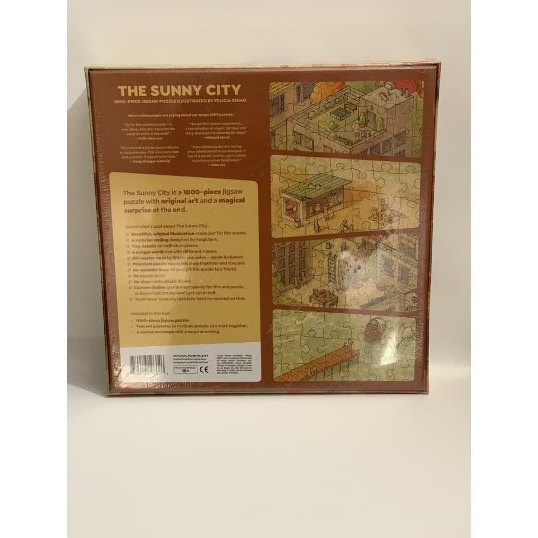 The Sunny City - 1000-Piece Jigsaw Puzzle from The Magic Puzzle Company Open box - Thumbnail 3