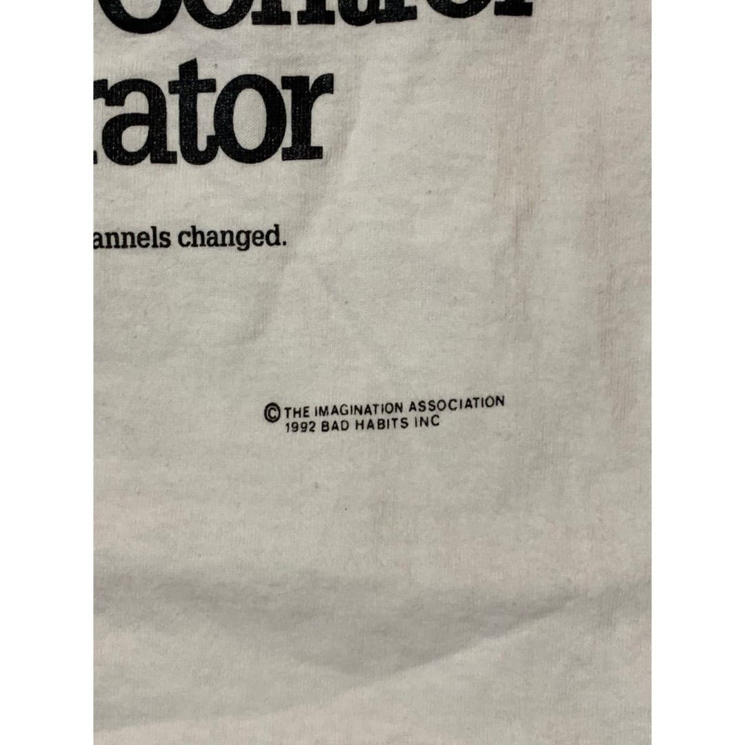 Vintage 90s Novelty Certified Remote Controller Single Stitch T-Shirt - Thumbnail 4