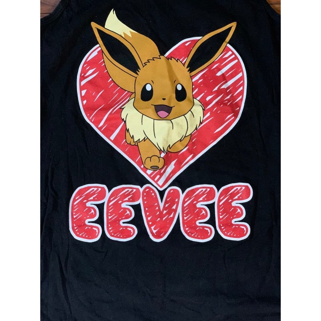 Womens size Medium Eevee Pokemon Graphic Tank top t-shirt - Thumbnail 4