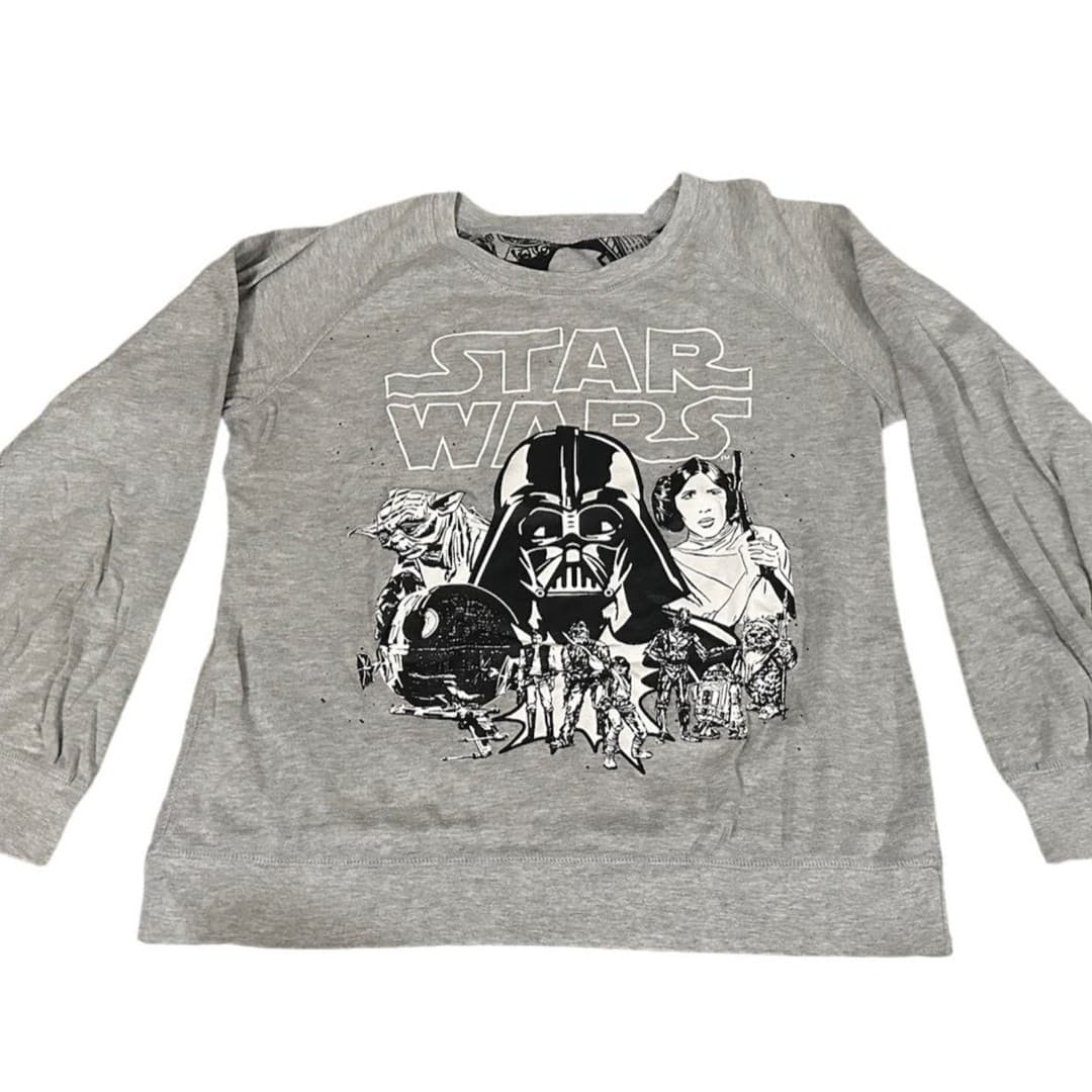 Star Wars Girls Juniors Reversible Sweatshirt XL Long Sleeves - Thumbnail 2