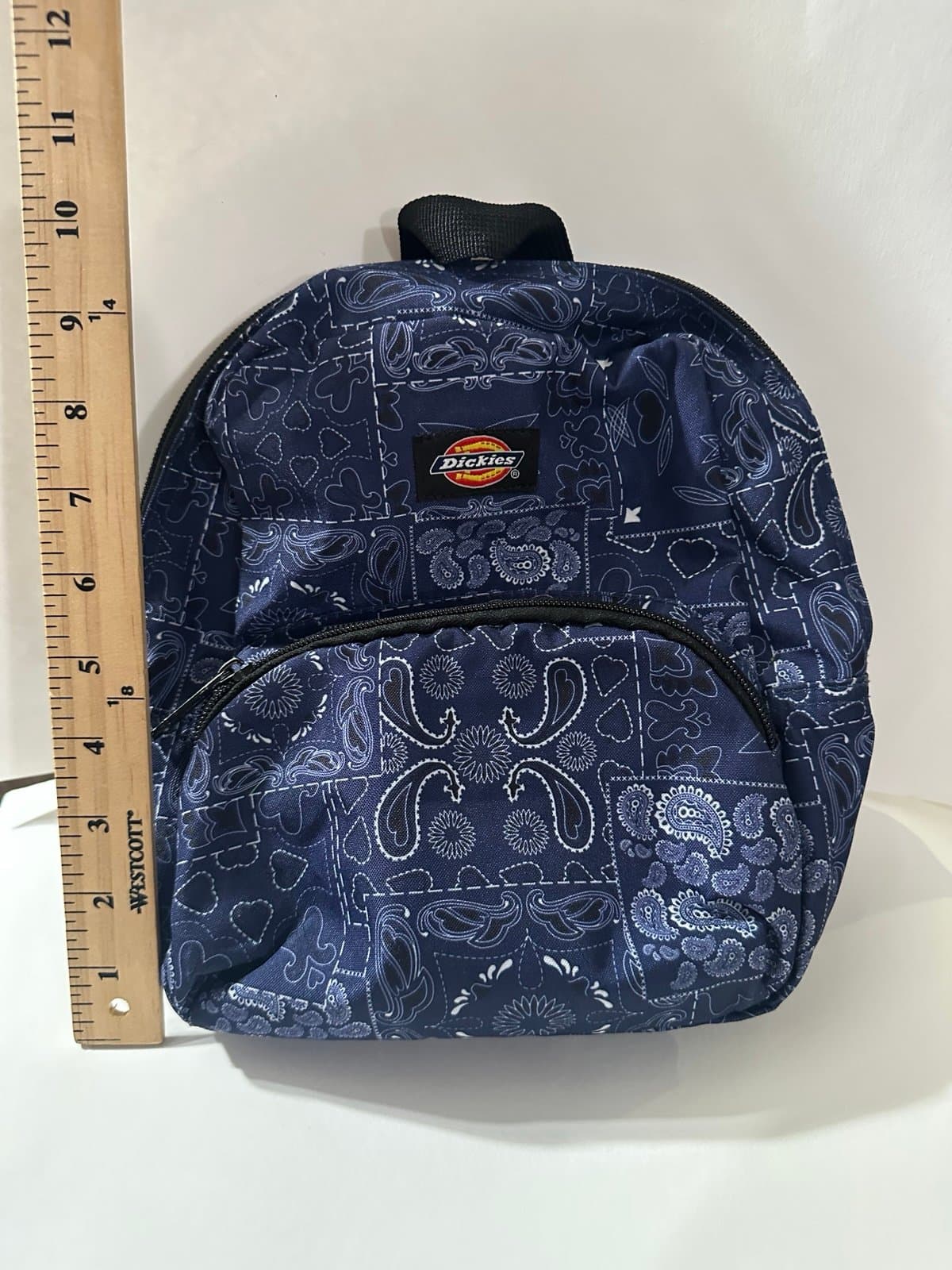 Dickies Mini Backpack Blue Paisley - Thumbnail 3