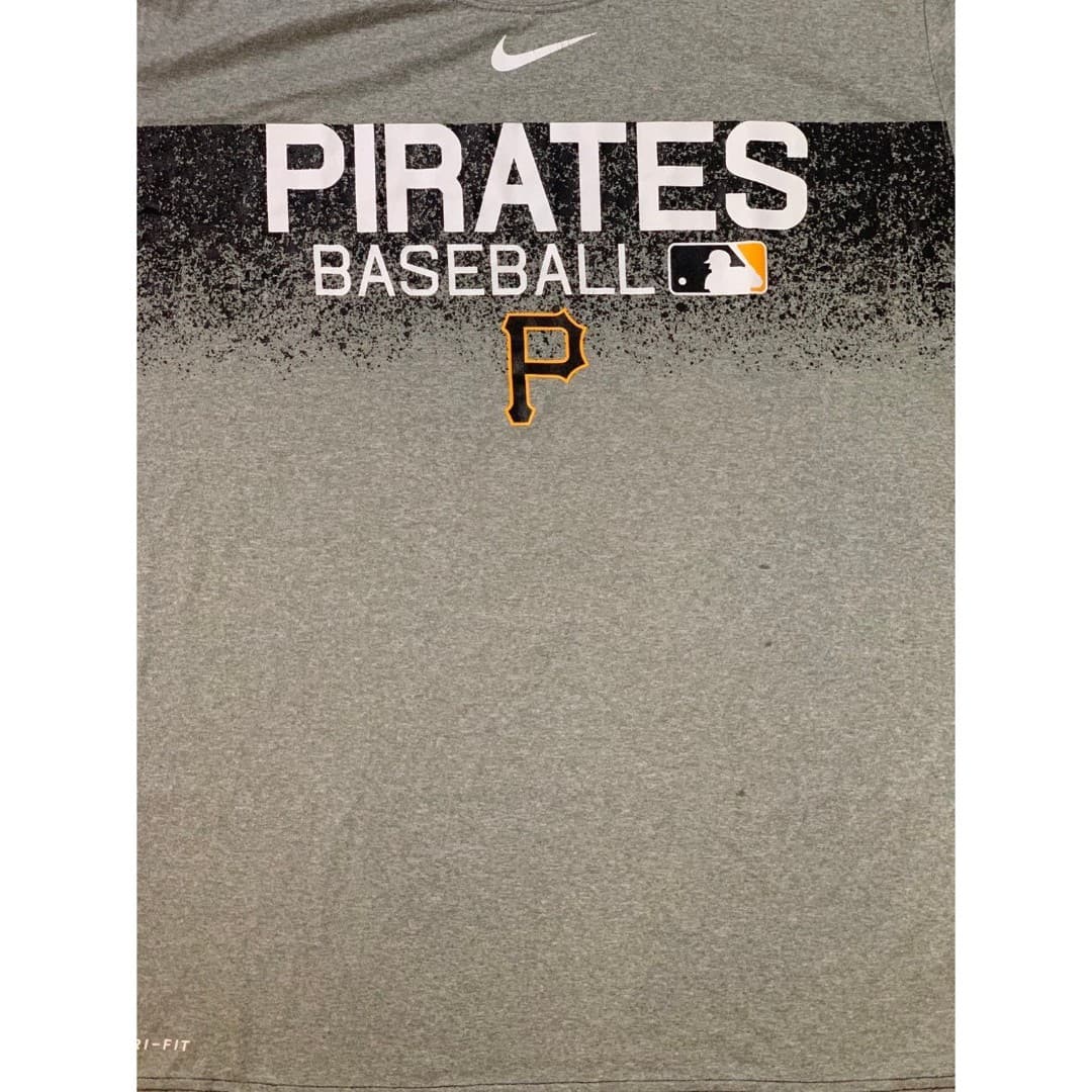 Pittsburgh Pirates Baseball Nike Drifit Baseball Black T-shirt Size XL - Thumbnail 3