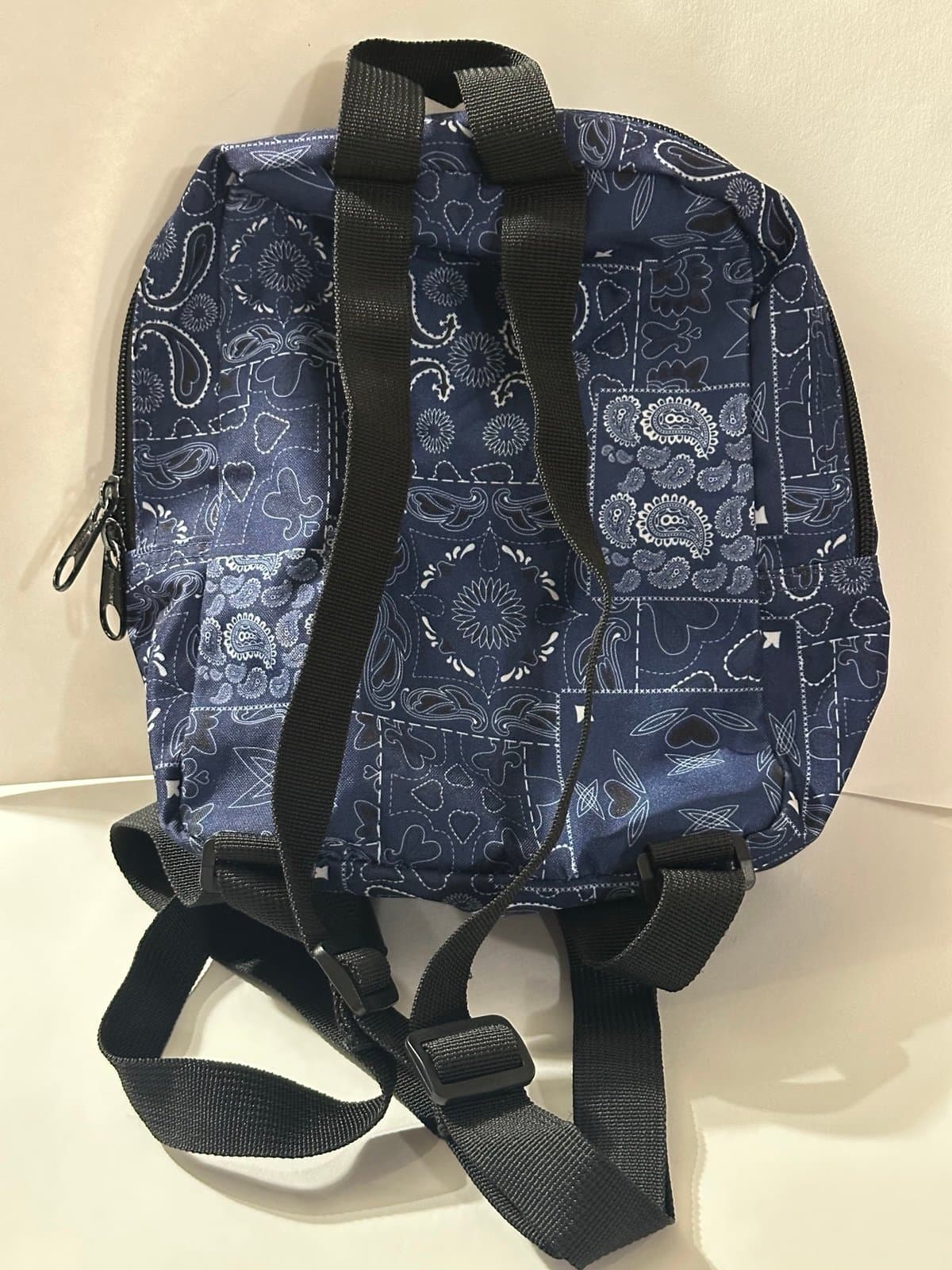 Dickies Mini Backpack Blue Paisley - Thumbnail 2