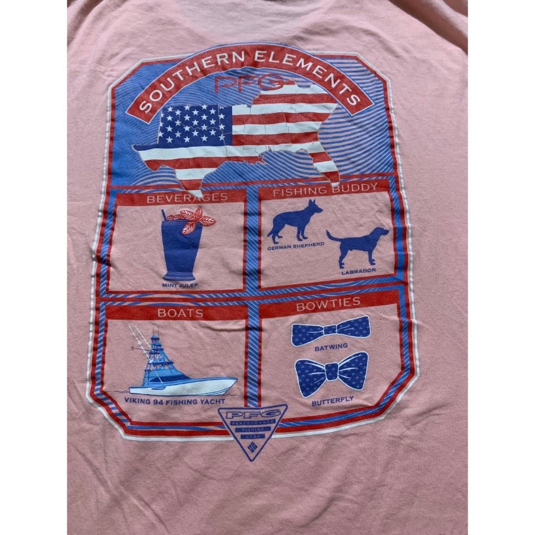 Columbia PFG southern elements Light Pink Summer T-Shirt size L - Thumbnail 2