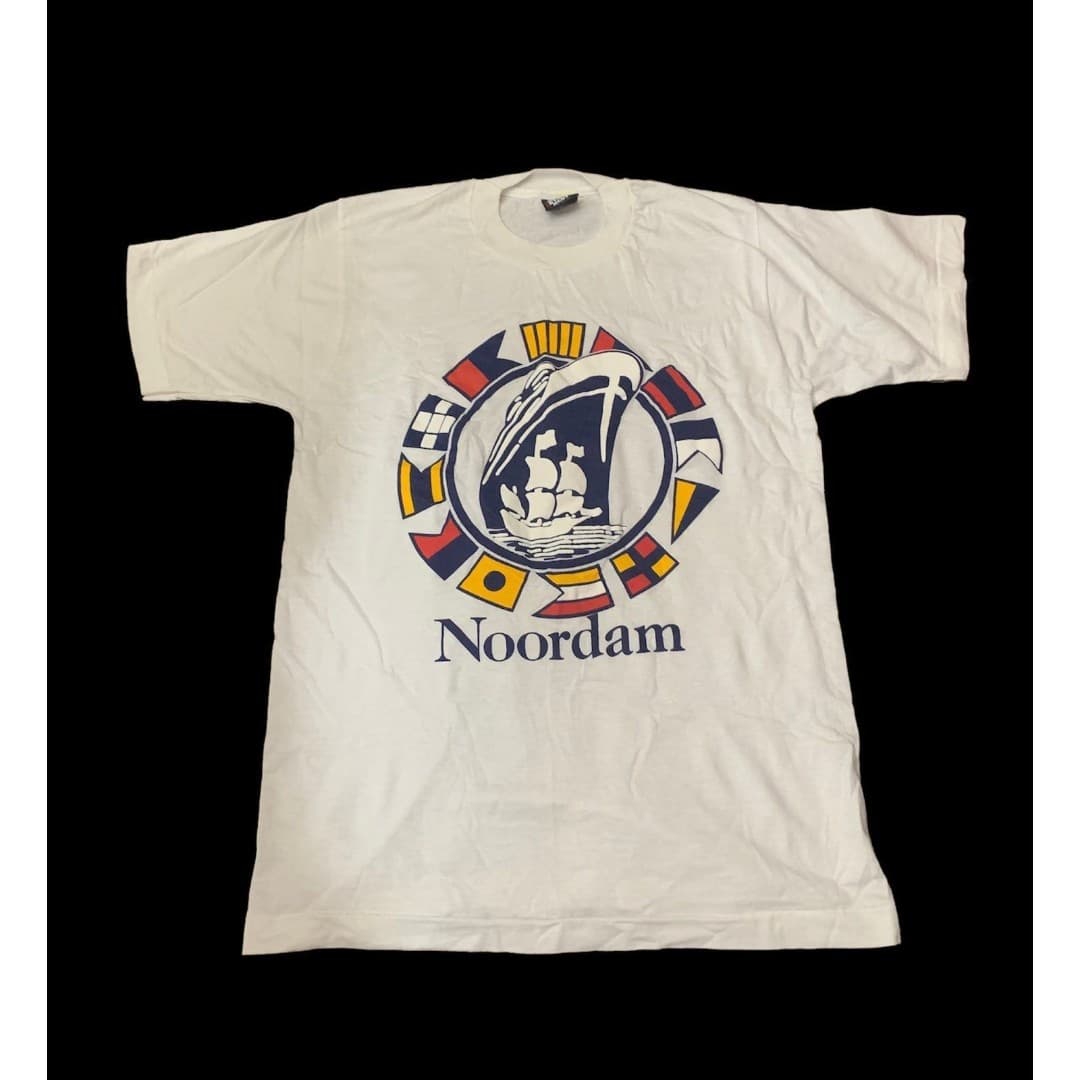 Vintage Screen Stars Amsterdam Noordam Single Stitch T-Shirt Made USA Men Medium