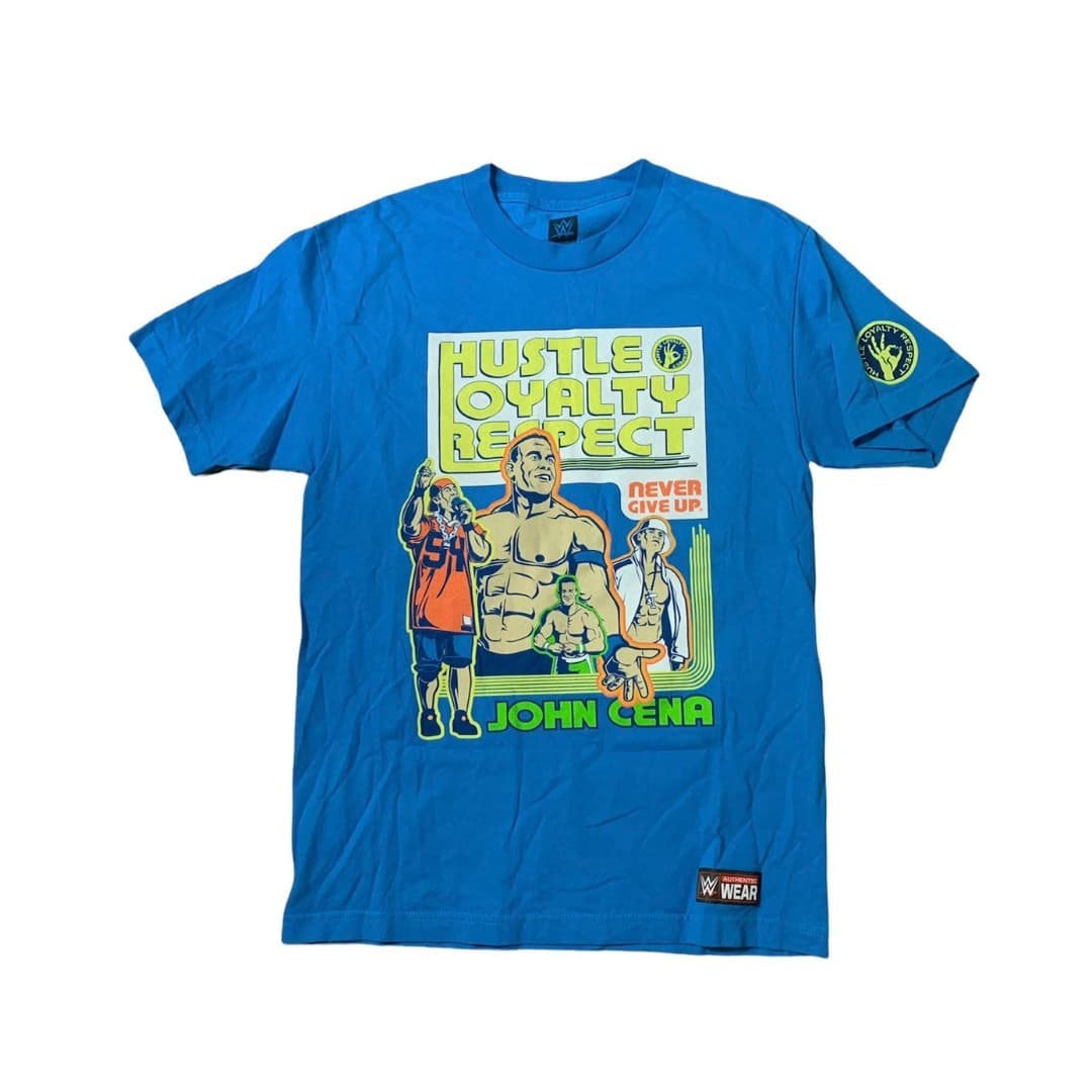 John Cena WWE Authentic Bright Blue T-Shirt - Thumbnail 2