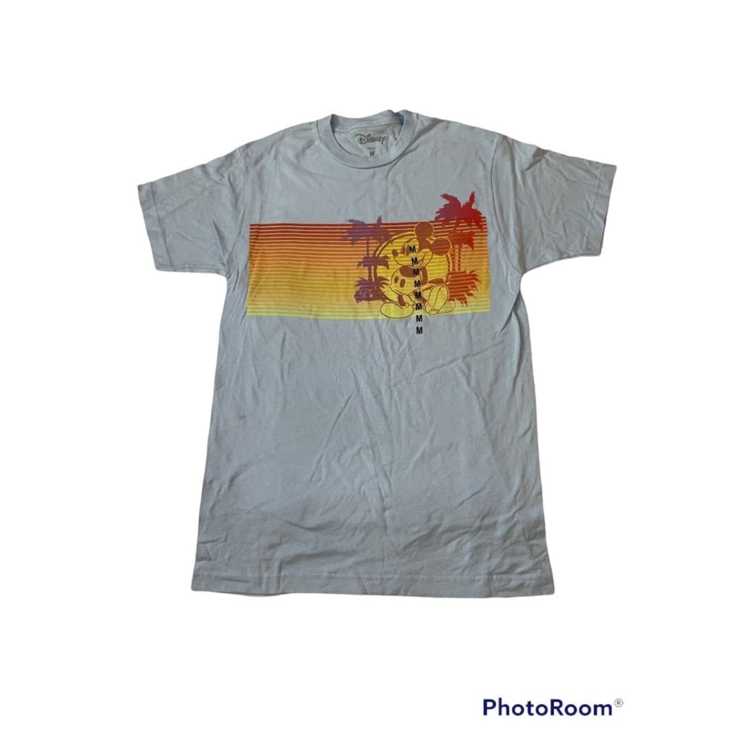 Tropical Mickey Mouse Summer T-Shirt Tee Men’s Medium - Thumbnail 2