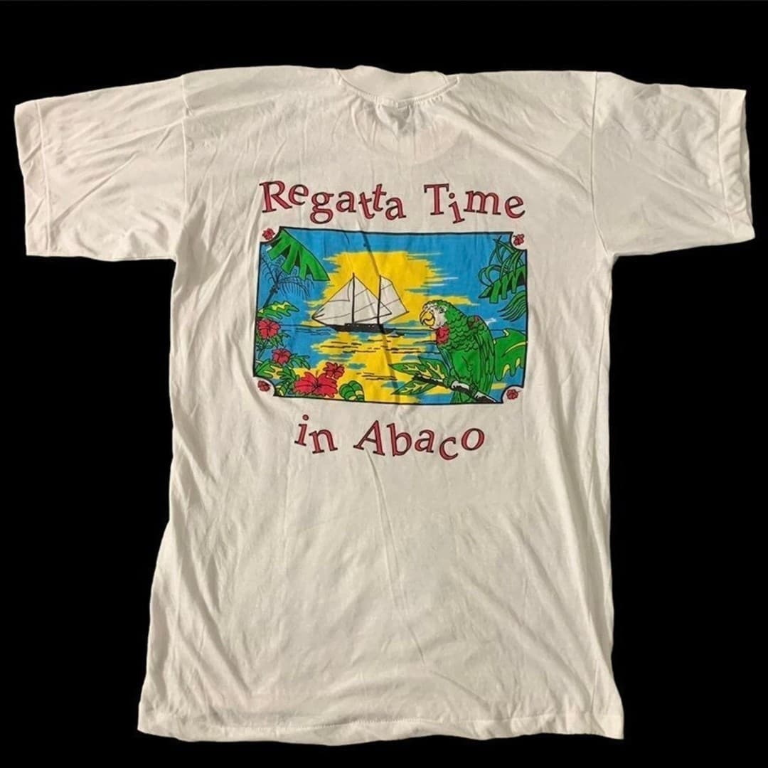 Vintage 90s Single Stitch Abaco Bahamas Tourist T-Shirt