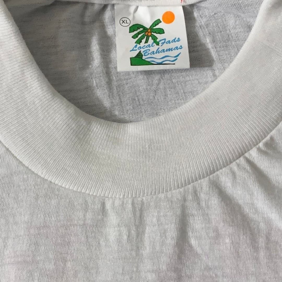 Vintage 90s Single Stitch Abaco Bahamas Tourist T-Shirt - Thumbnail 5