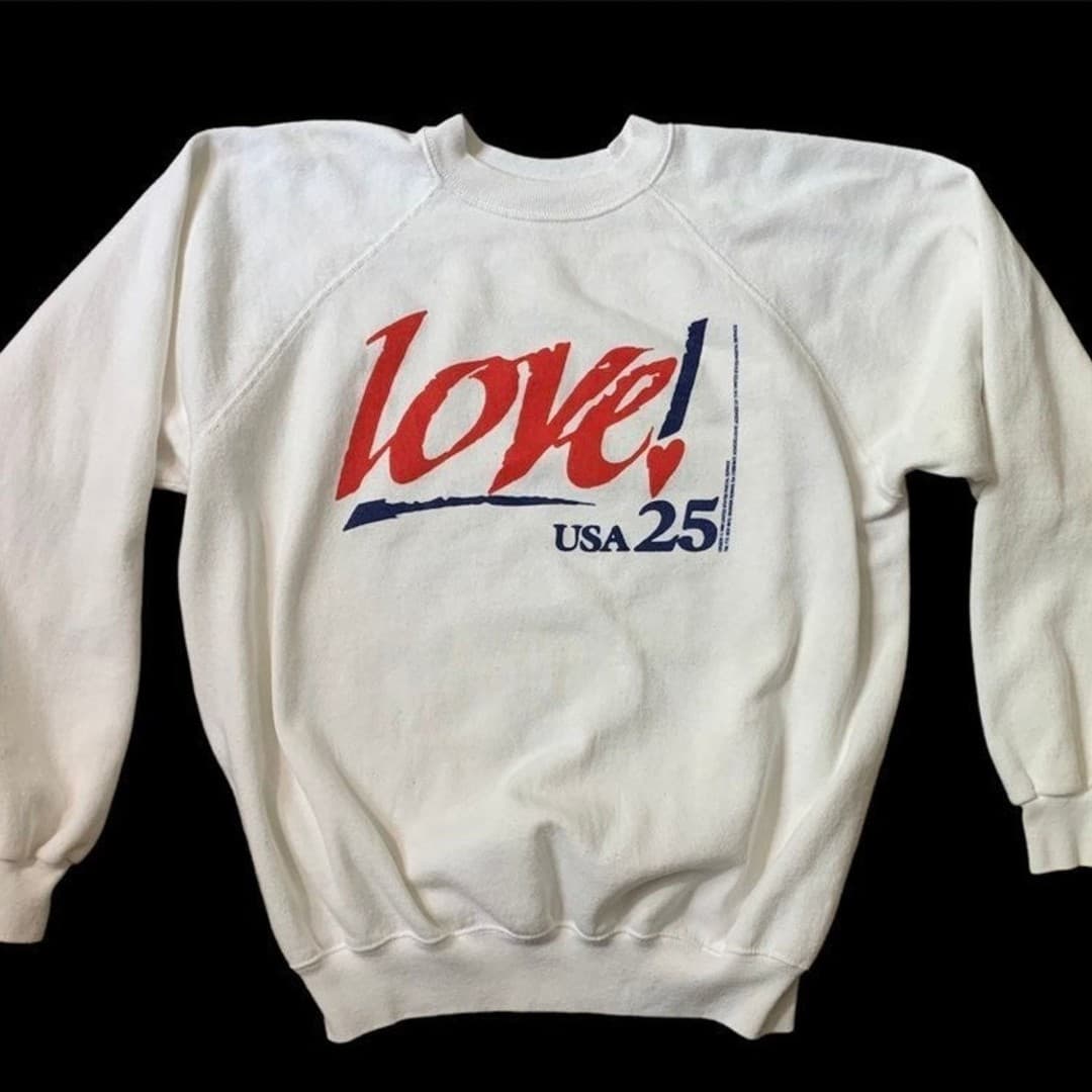Vintage 90s United States Postal Service Love 25 Crewneck sweatshirt