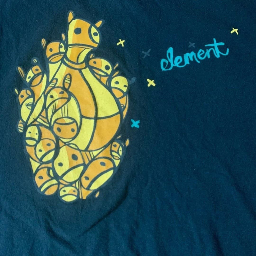 Vintage Element T Shirt Mens Size L Graphic Skateboarding Short Sleeve - Thumbnail 2