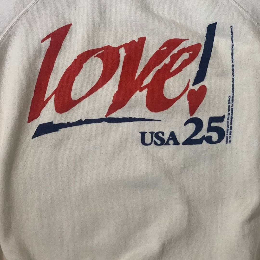 Vintage 90s United States Postal Service Love 25 Crewneck sweatshirt - Thumbnail 2