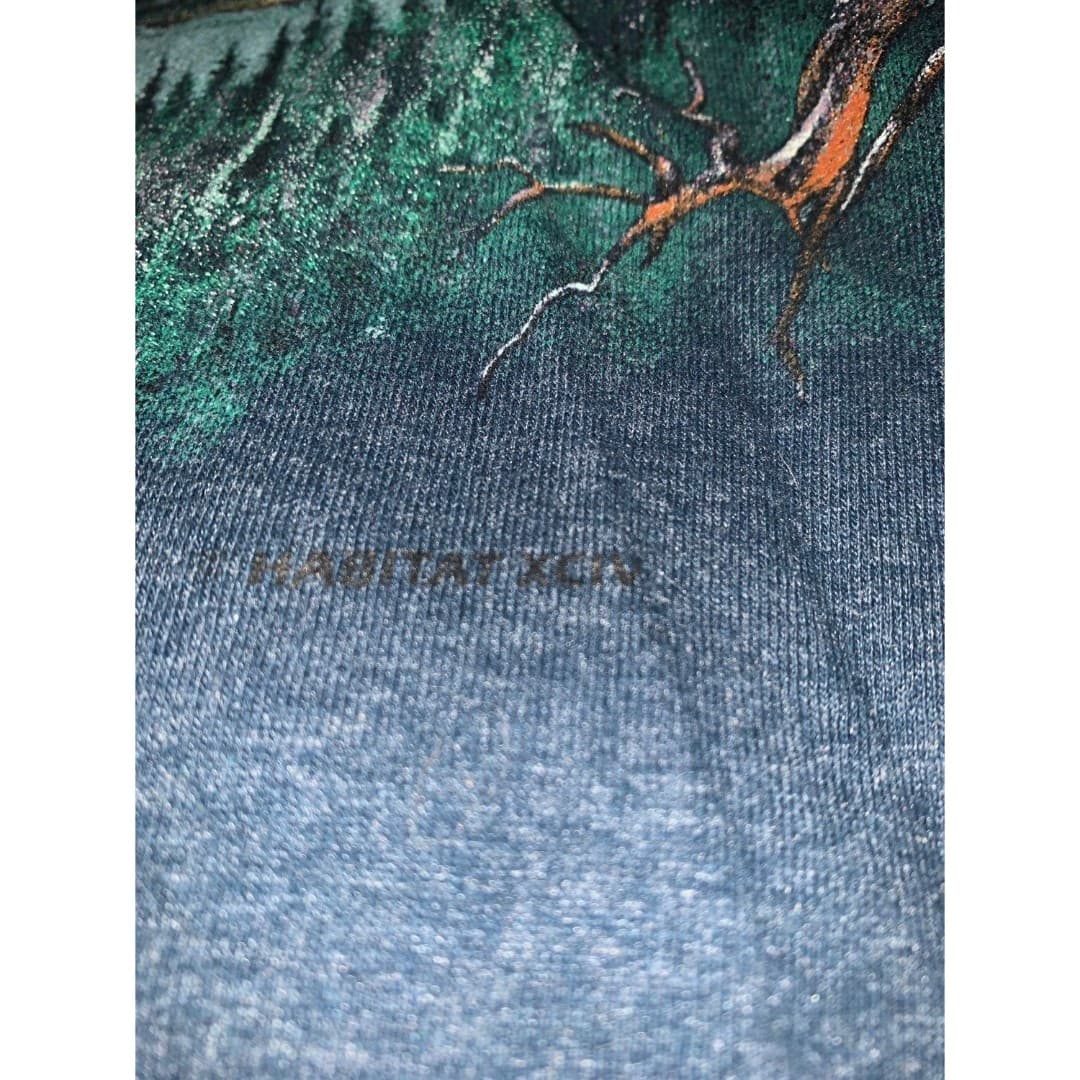 Vintage All Over Print Single Stitch Shirt American Bald Eagle Animal L AOP - Thumbnail 5
