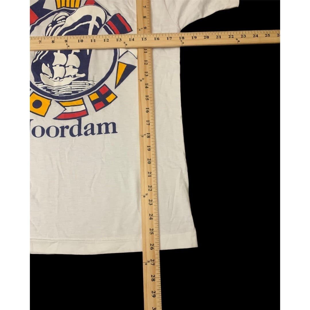 Vintage Screen Stars Amsterdam Noordam Single Stitch T-Shirt Made USA Men Medium - Thumbnail 3