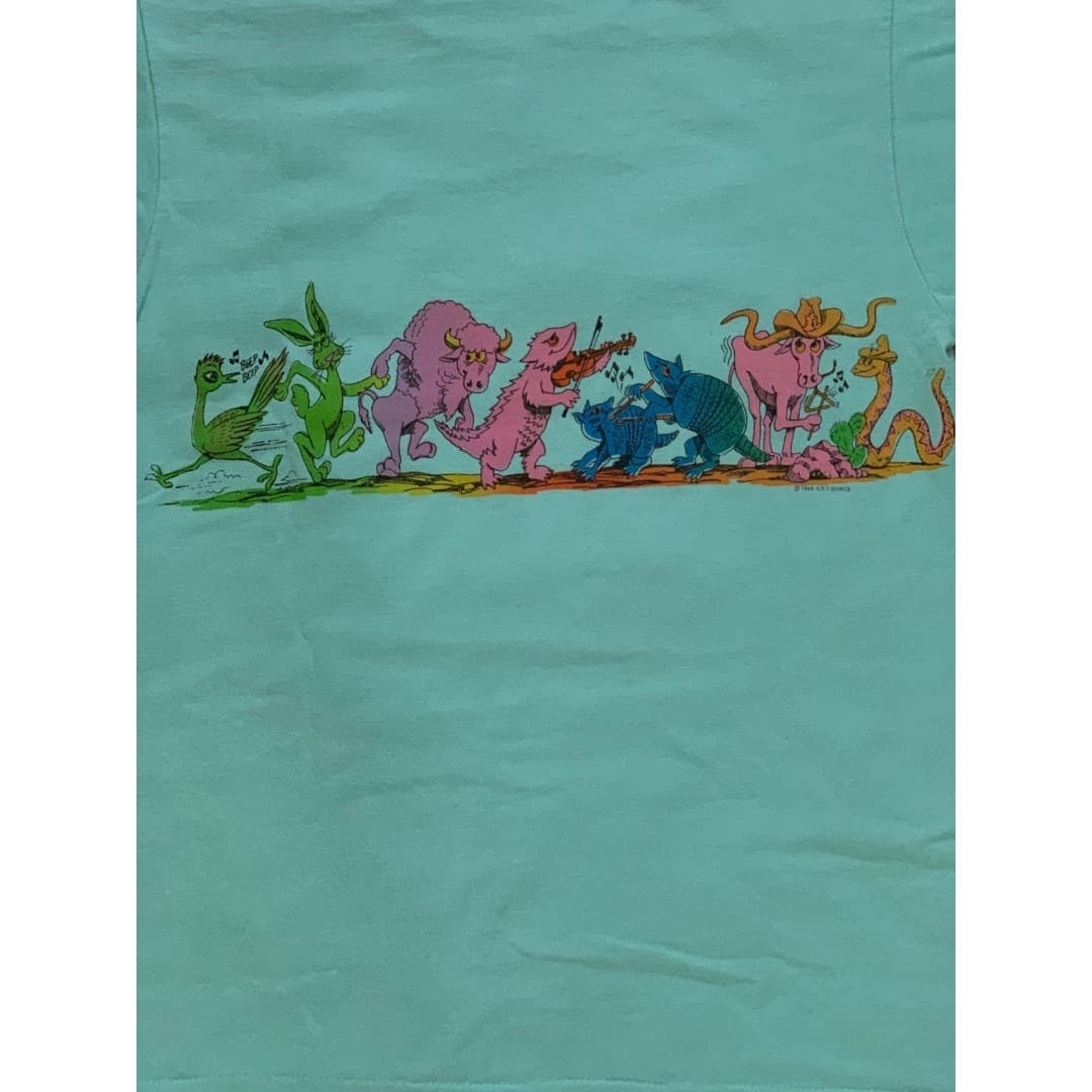 Vintage Single Stitch Texas Heritage Festival Party Animals Medium T-Shirt 80s - Thumbnail 4
