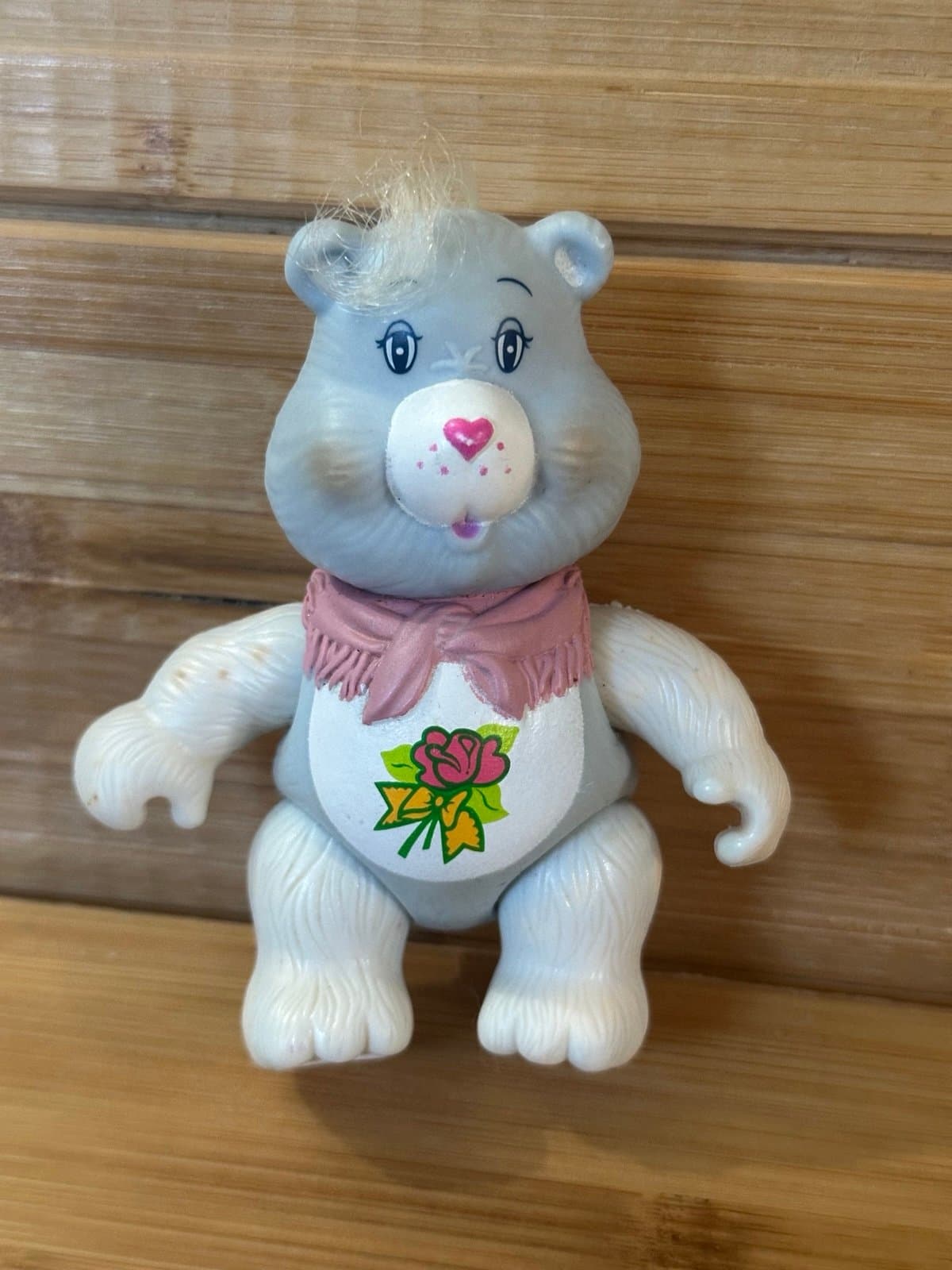 Vintage 1984 Kenner Care Bears Grams Bear Poseable Figure Gray