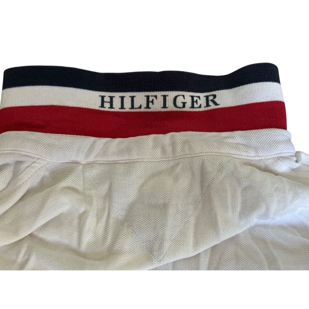 VINTAGE Tommy Hilfiger Shirt Men's Slim fit M Polo Spellout Colorblock Rugby - Thumbnail 5