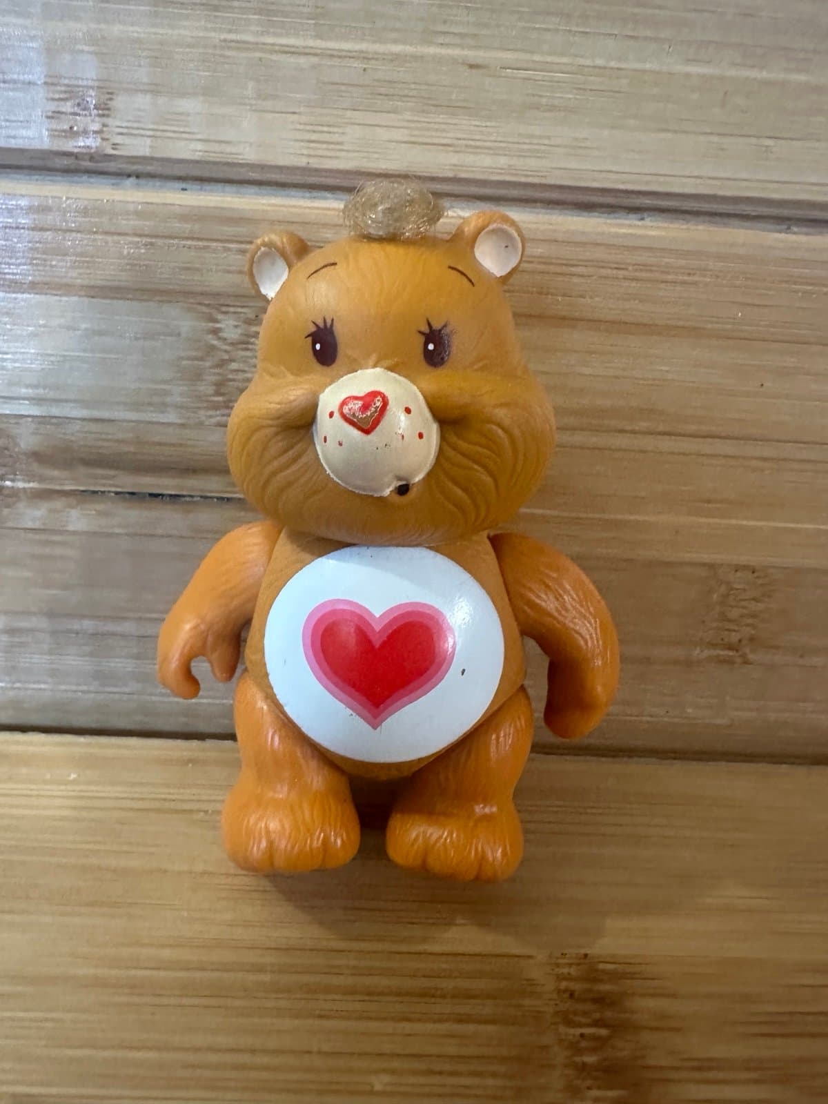 Vintage 1983 Kenner Care Bear Poseable Figure Tenderheart Bear Tender Heart