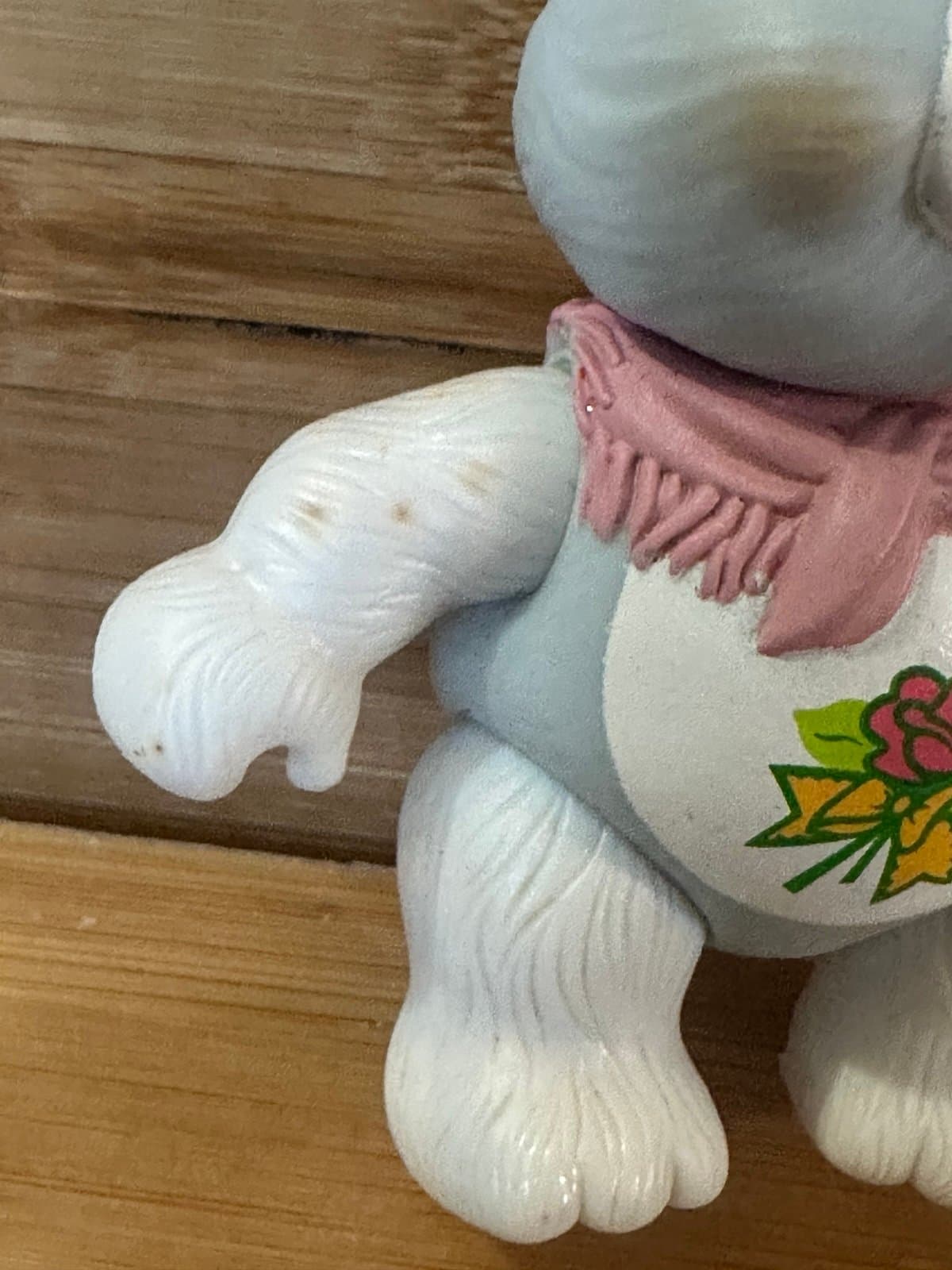 Vintage 1984 Kenner Care Bears Grams Bear Poseable Figure Gray - Thumbnail 2