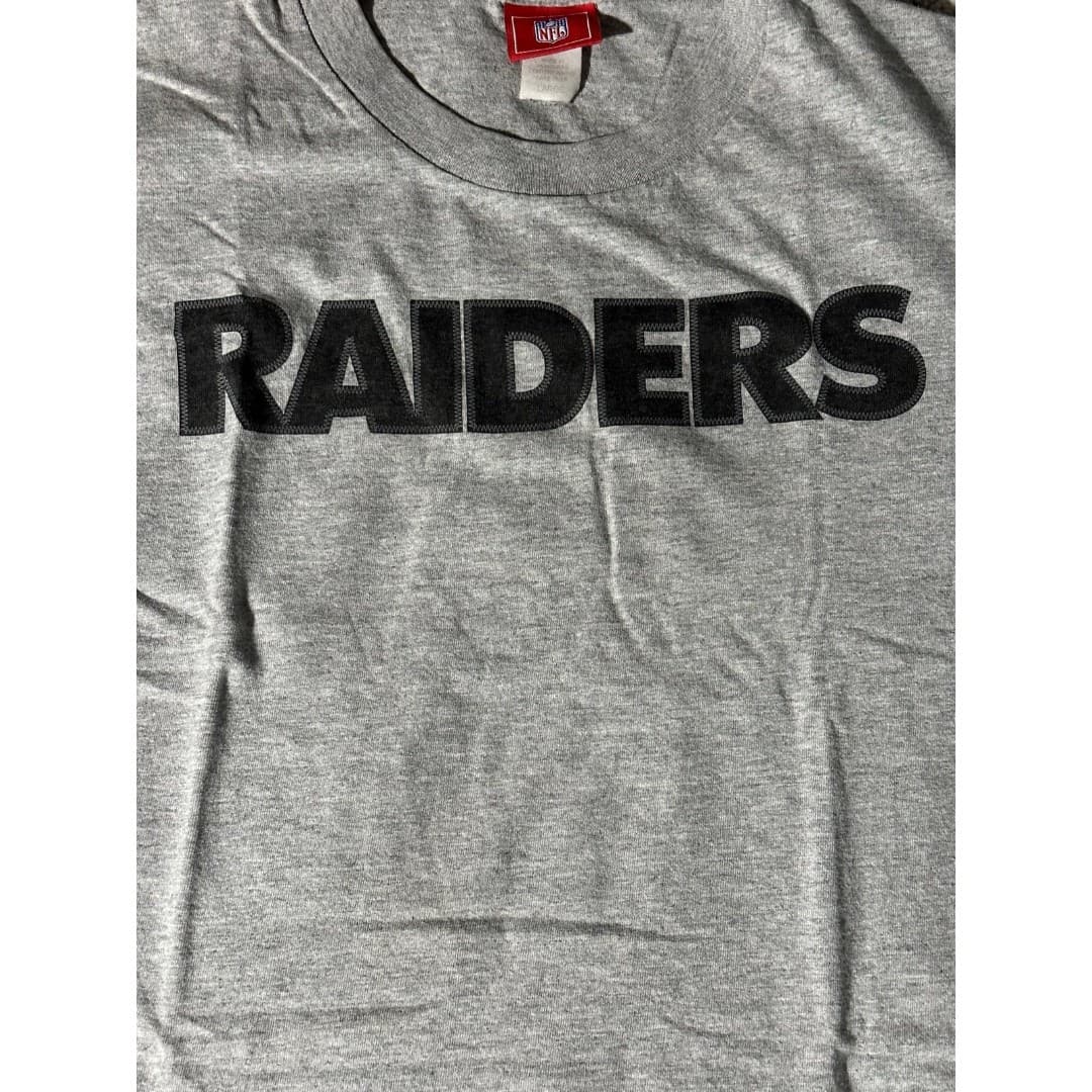 Vintage Y2K NFL Raiders Colorblock T-Shirt Tee Mens Large - Thumbnail 4