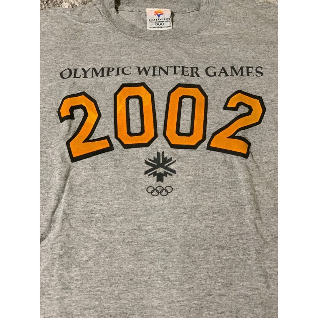 2002 Salt Lake City Olympics Winter Games T-Shirt mens size medium vintage - Thumbnail 2