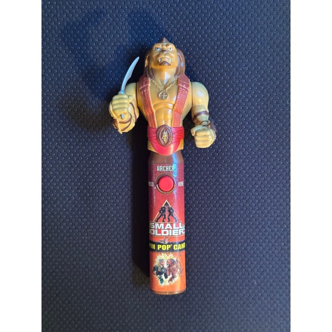 Vintage SMALL SOLDIERS Movie GORGONITES Archer Toy Action Figure Spin Pop 1998