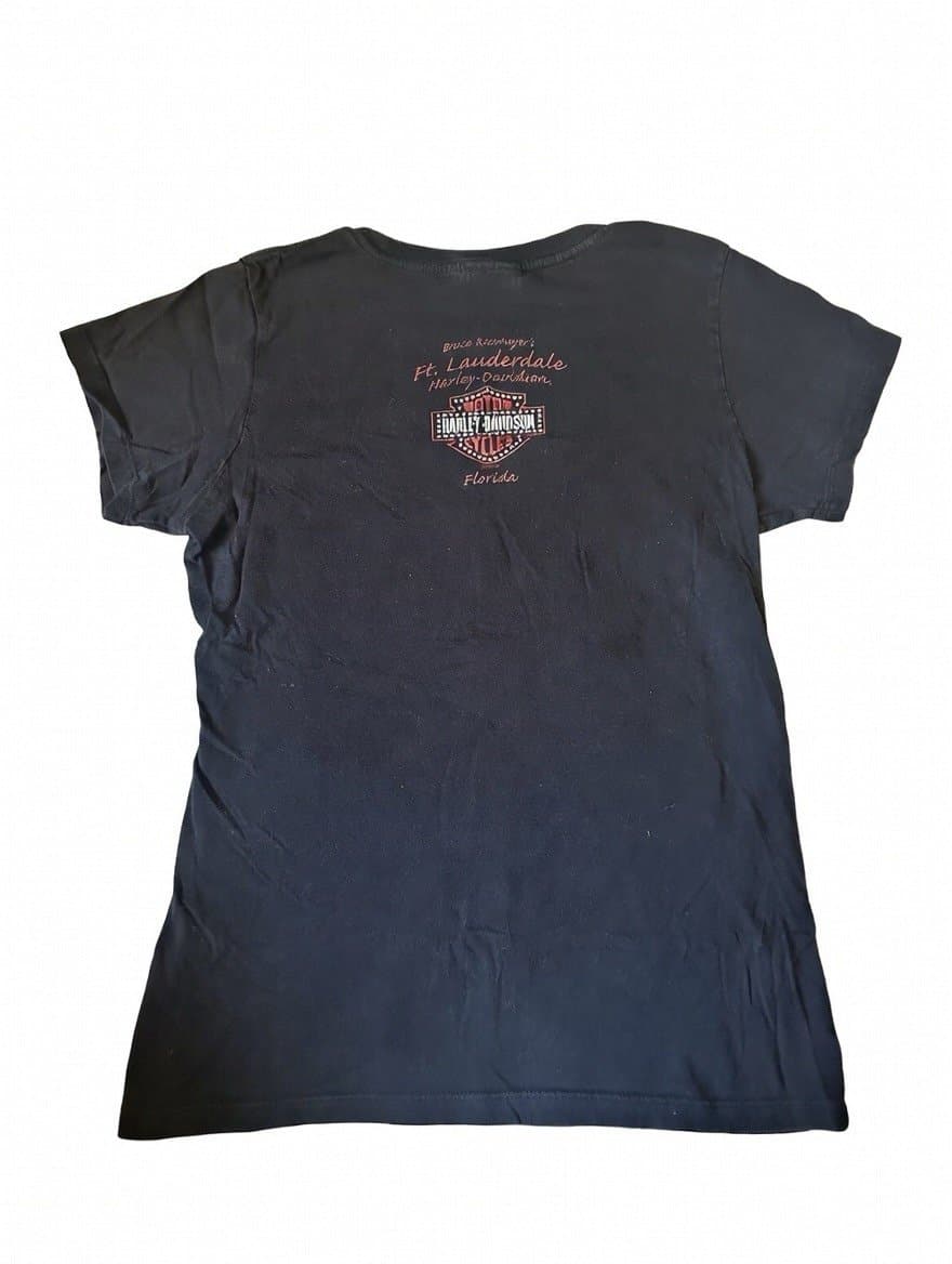 Harley Davidson Fort Lauderdale Women’s Bling Tee Large #1 - Thumbnail 2