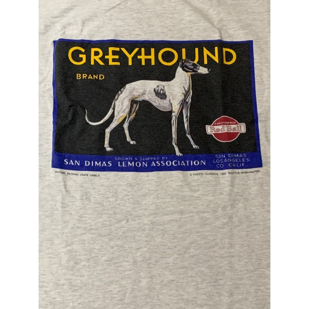 Vintage Greyhound Brand Citrus Fruit T-Shirt Mens small 1995 Advertising Tee - Thumbnail 3
