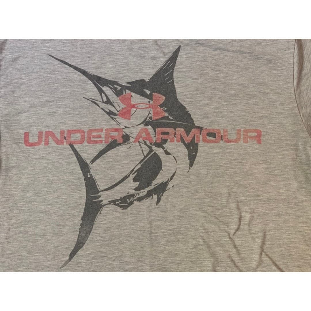 Under Armour Heat Gear Fishing T-Shirt Swordfish Men's Medium Loose Fit - Thumbnail 4