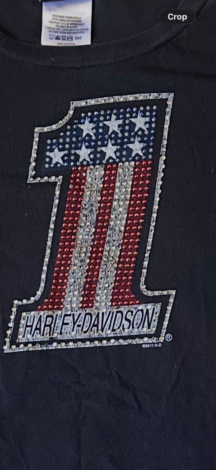 Harley Davidson Fort Lauderdale Women’s Bling Tee Large #1 - Thumbnail 3