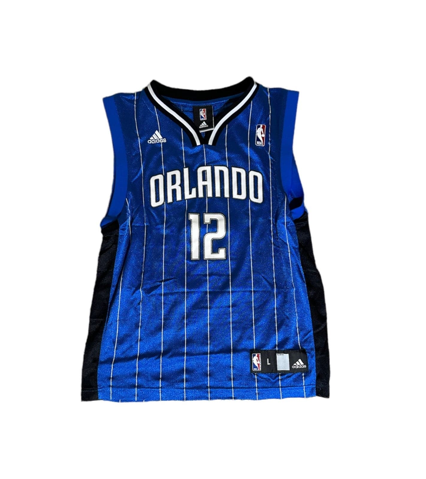 Adidas DWIGHT HOWARD Blue ORLANDO MAGIC Youth Sz Large JERSEY Boys NBA