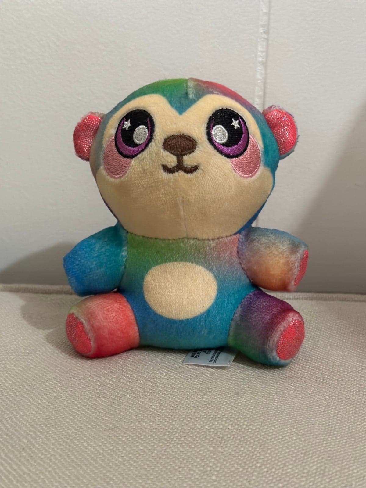 Squeezamals Rainbow BEAR PLUSH - Soft 5" Stuffed Animal
