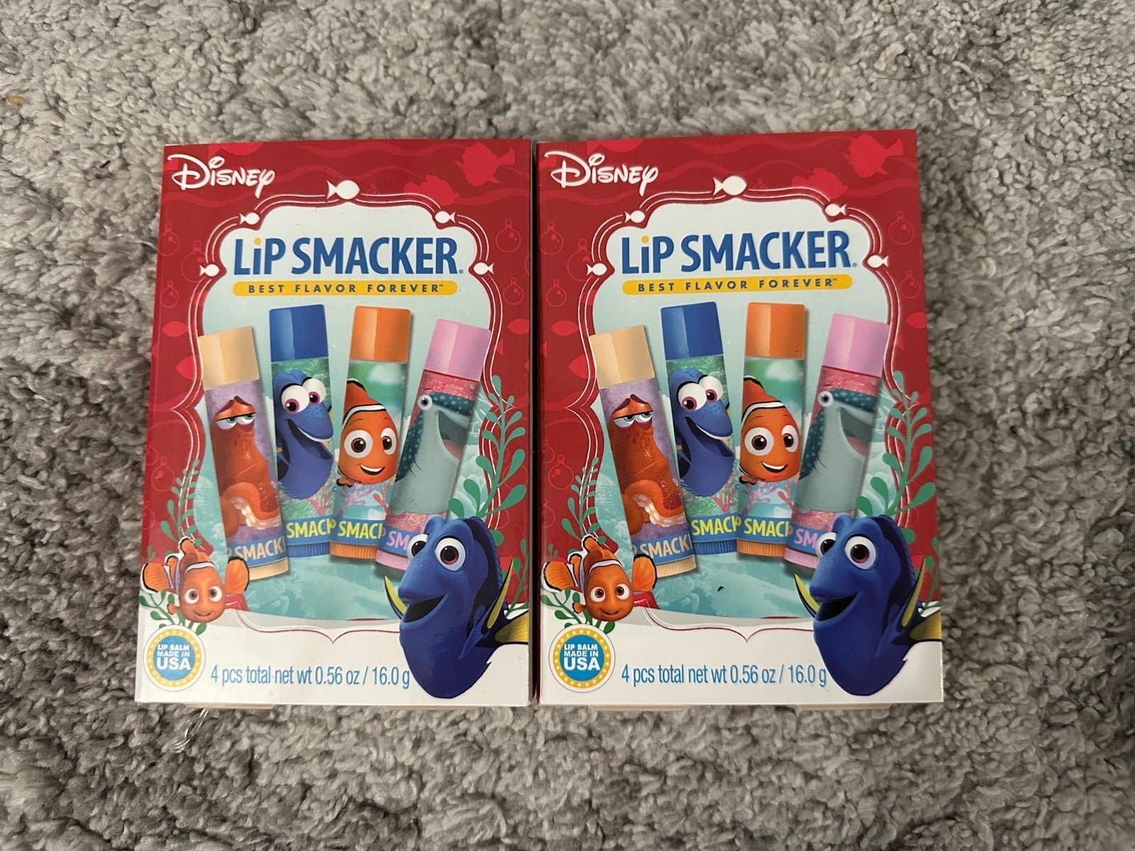 Lot 2 Disney Finding Nemo Storybook Lip Smackers Lip Balm