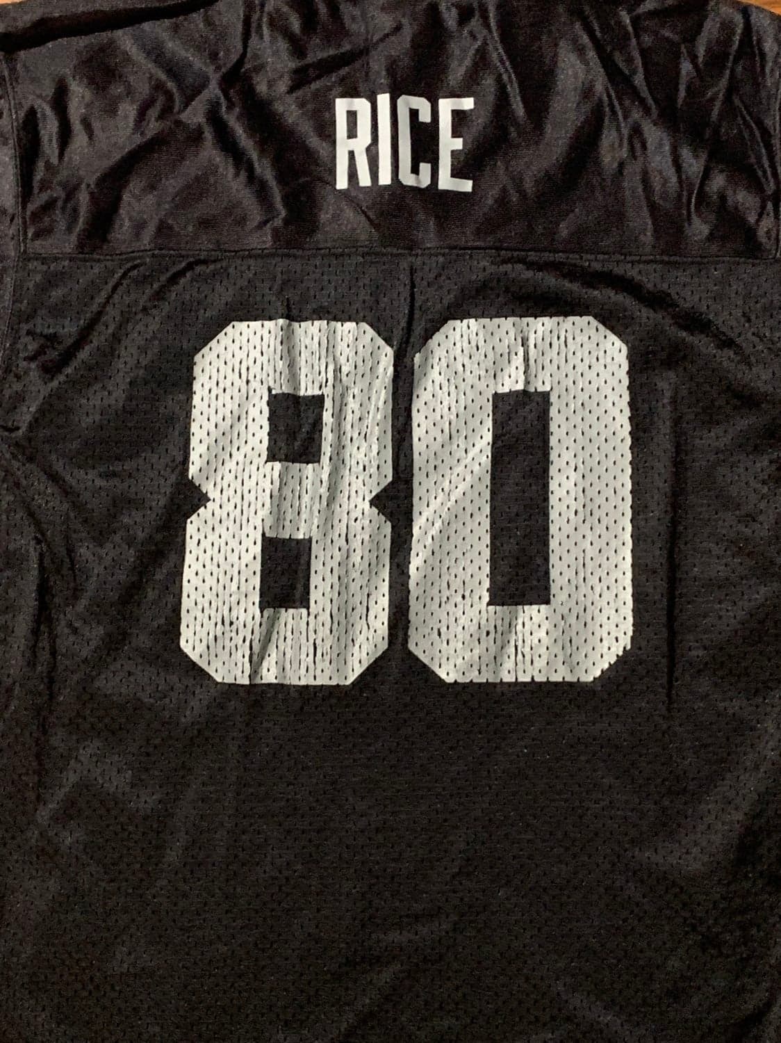 Vintage Youth Large Reebok NFL Raiders Jerry Rice Jersey - Thumbnail 4