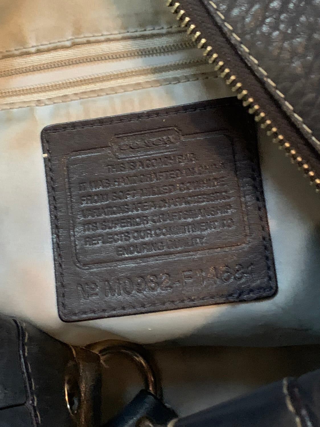 Coach Navy leather Purse - Thumbnail 6
