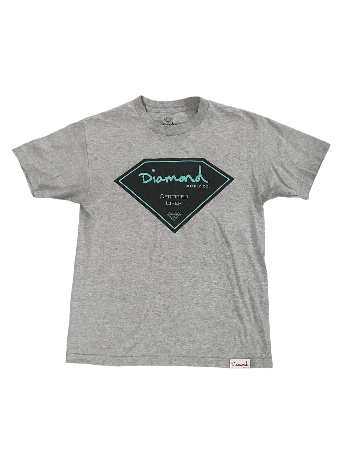 Diamond Supply Co Certified Lifer T Shirt Medium Heather Gray