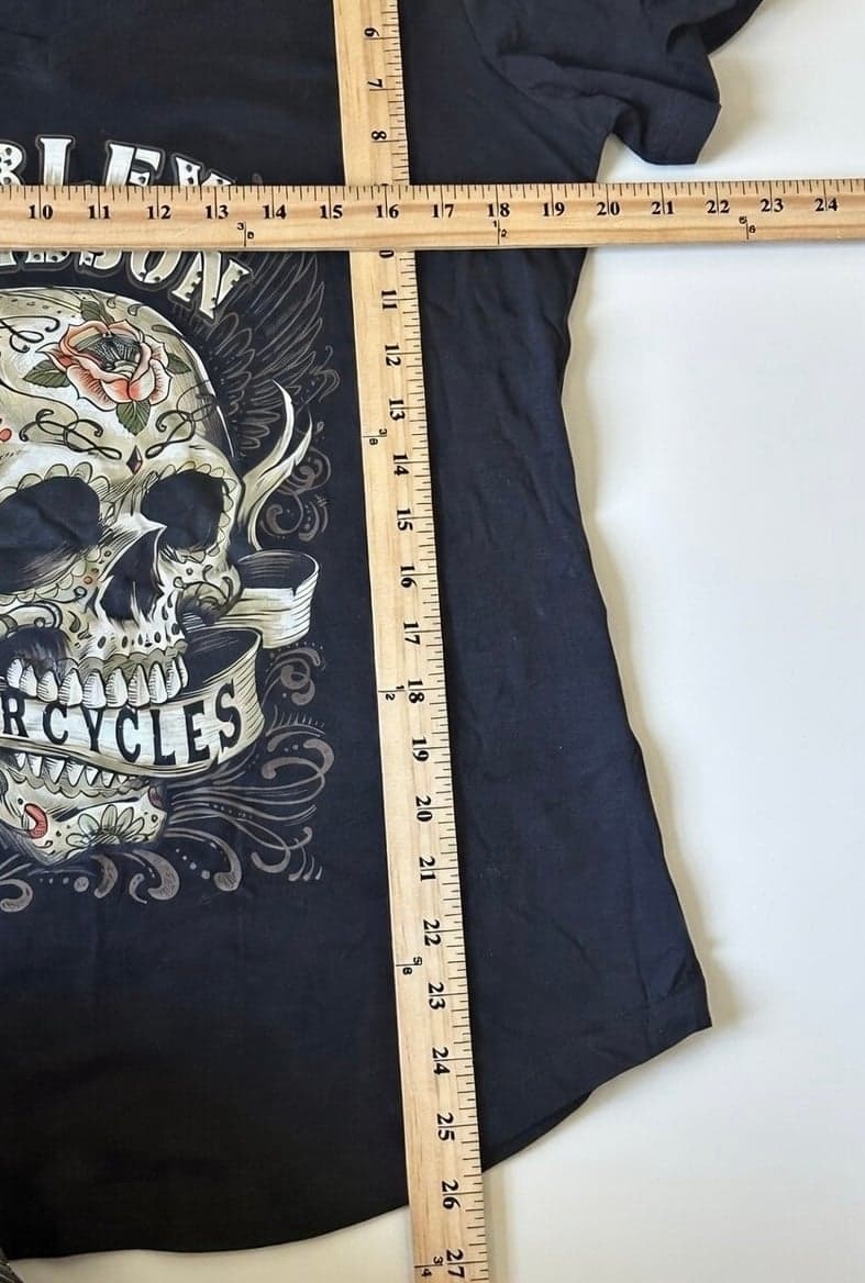 Harley Davidson Nassau Bahamas Shirt Women L Black Short Sleeve T-shirt - Thumbnail 3