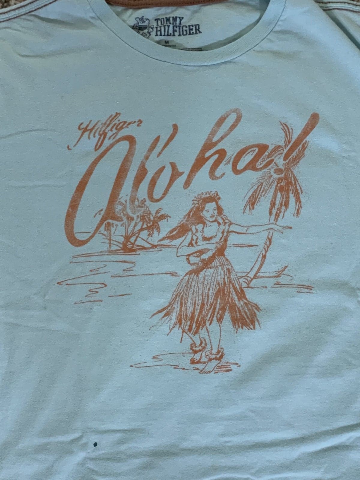 Tommy Hilfiger Aloha Graphic Hawaiian T-Shirt Medium - Thumbnail 2