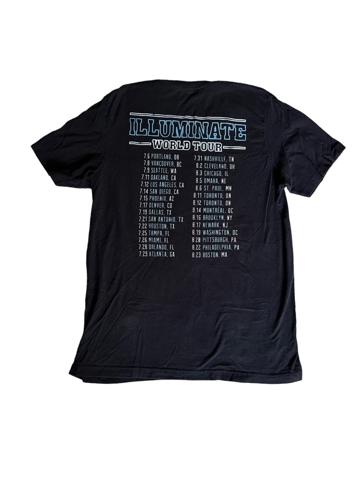 Shawn Mendes Illuminate World Tour Concert T-Shirt Mens XL - Thumbnail 2