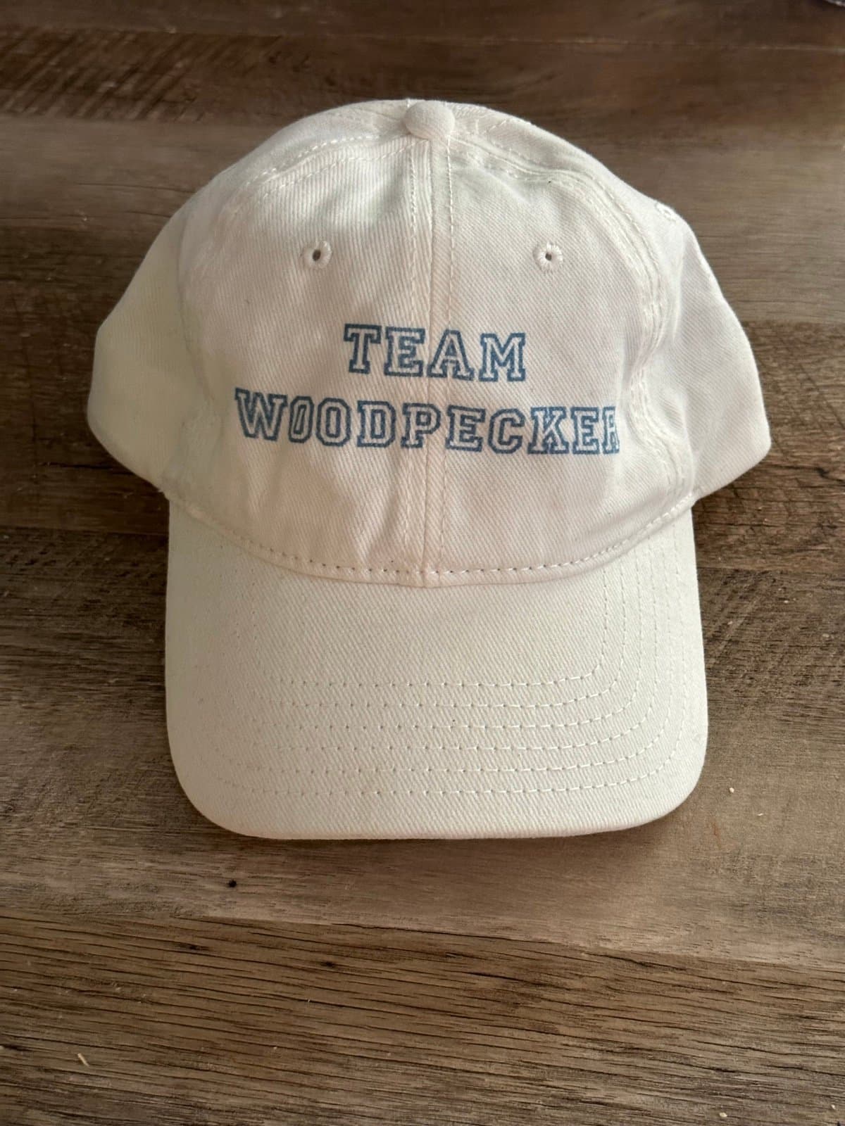 Team woodpecker baseball cap