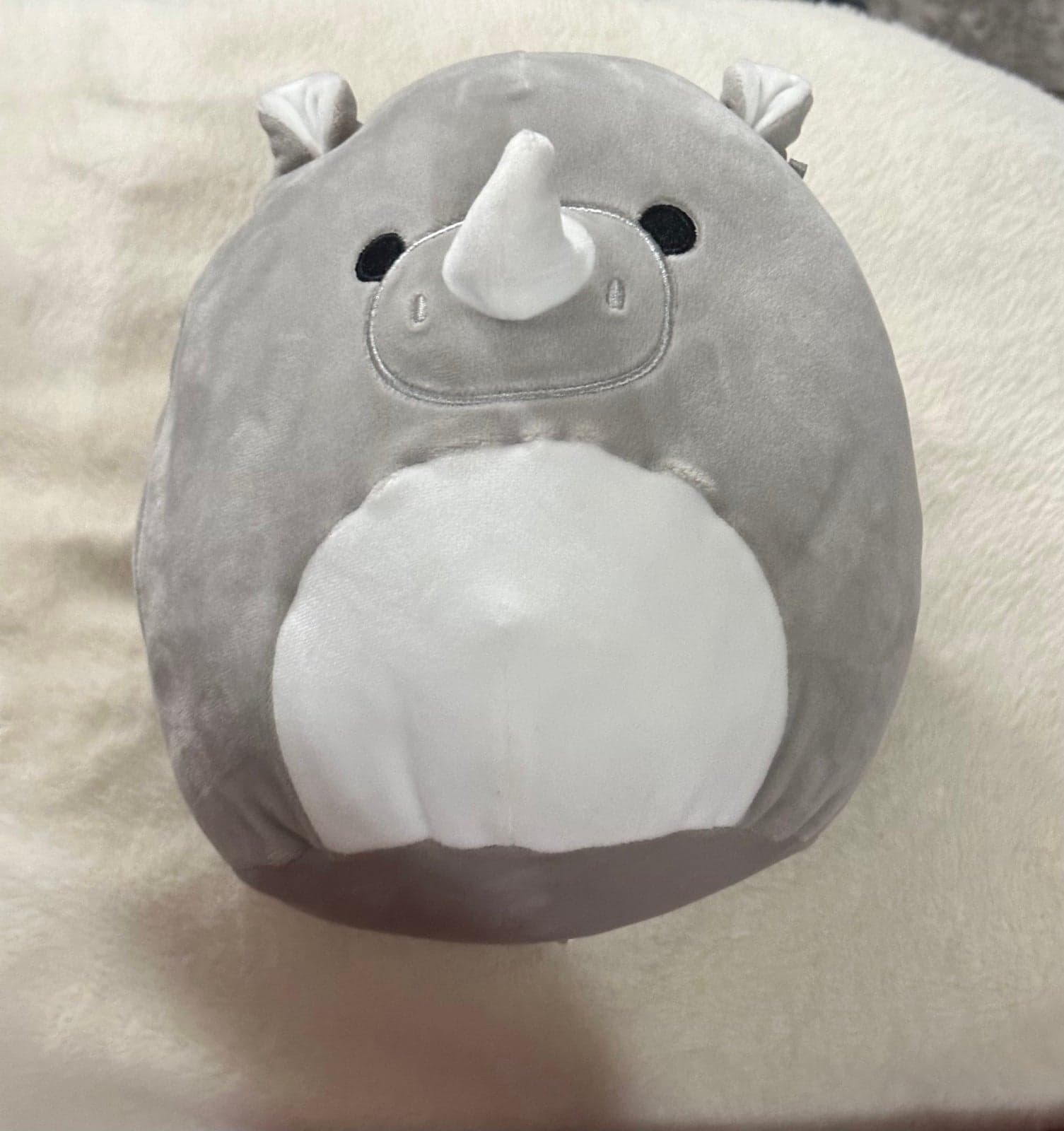 Squishmallows Kellytoy Plush Animal Squad Irving the Rhino 8" no tag Rhinoceros
