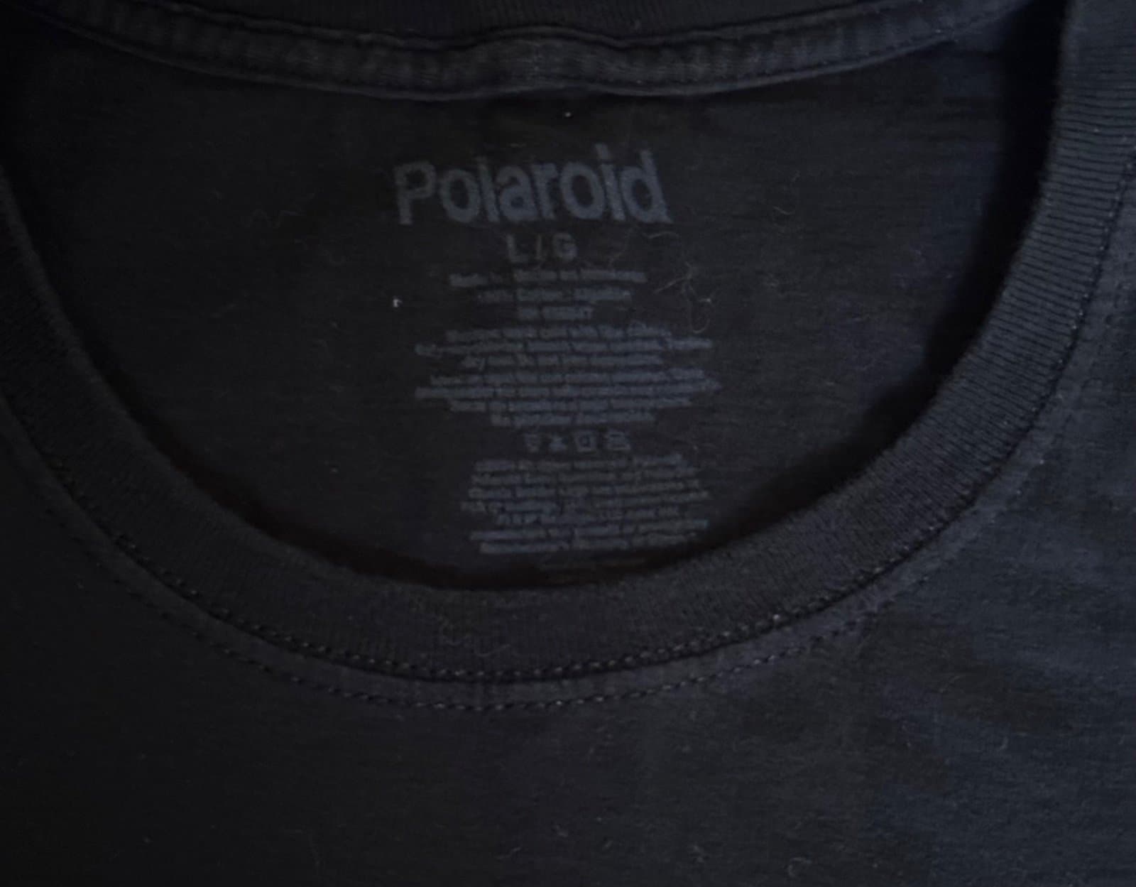 polaroid shirt ‘capture and remember land camera’ black size large - Thumbnail 4